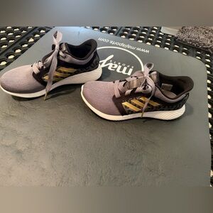 Adidas Edge Lux 3 Womens Sz 8 M Leopard Pattern Gray Gold Shoes Sneakers